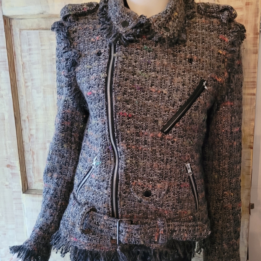 Artisan de Luxe Multicolored Wool Blend Tweed Jacket